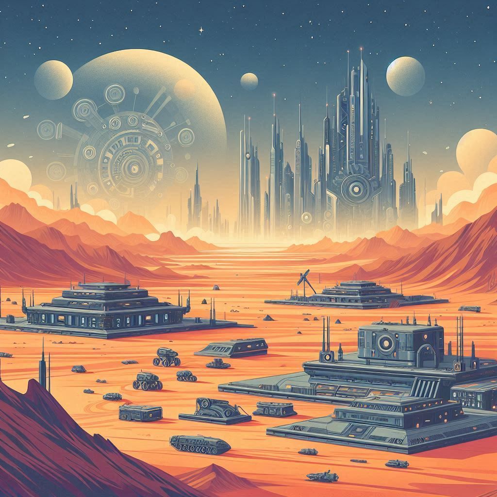 Futuristic landscape