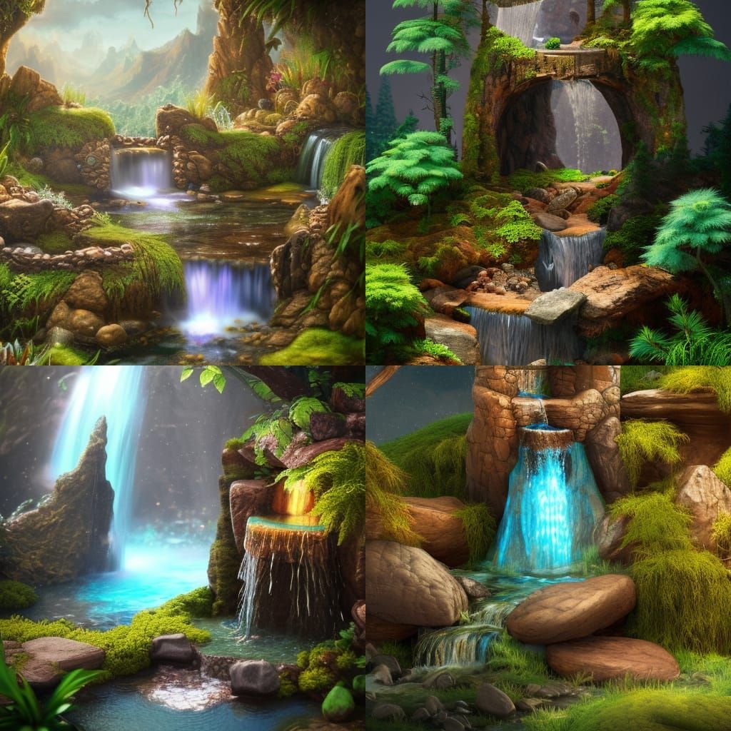 Fairy garden - AI Generated Artwork - NightCafe Creator