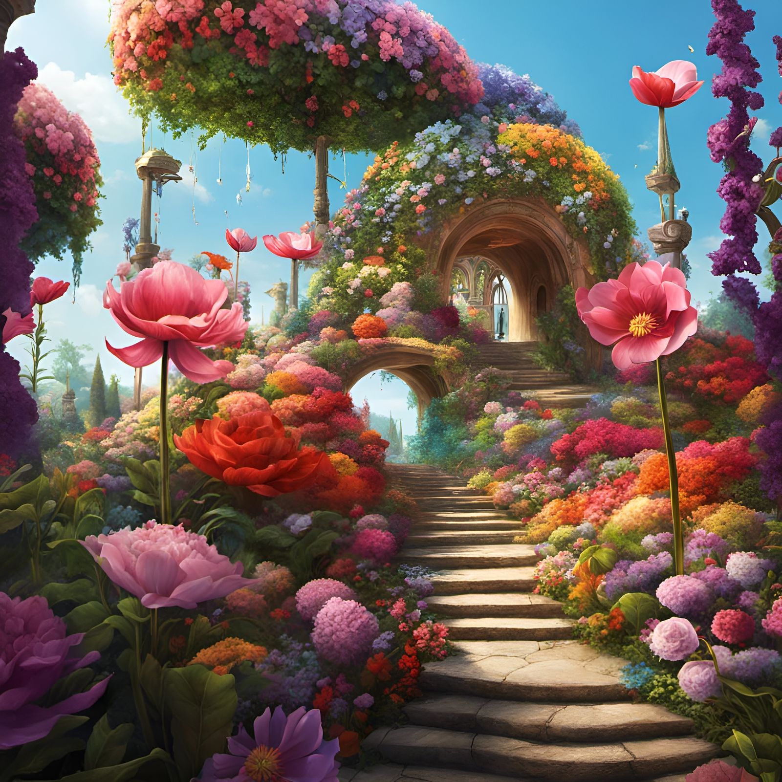 Path Through Fantasy Fairy Garden