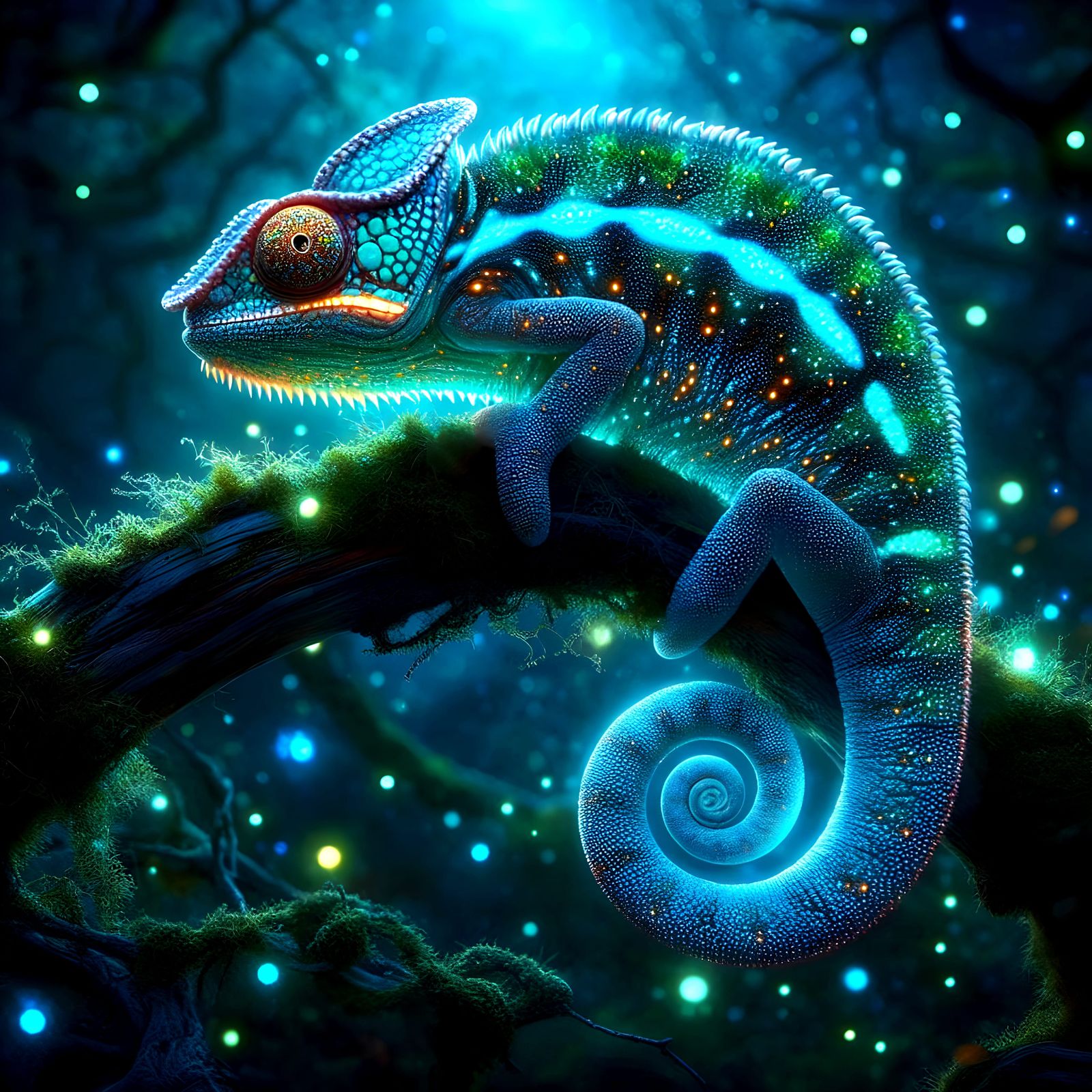 bioluminescent chameleon