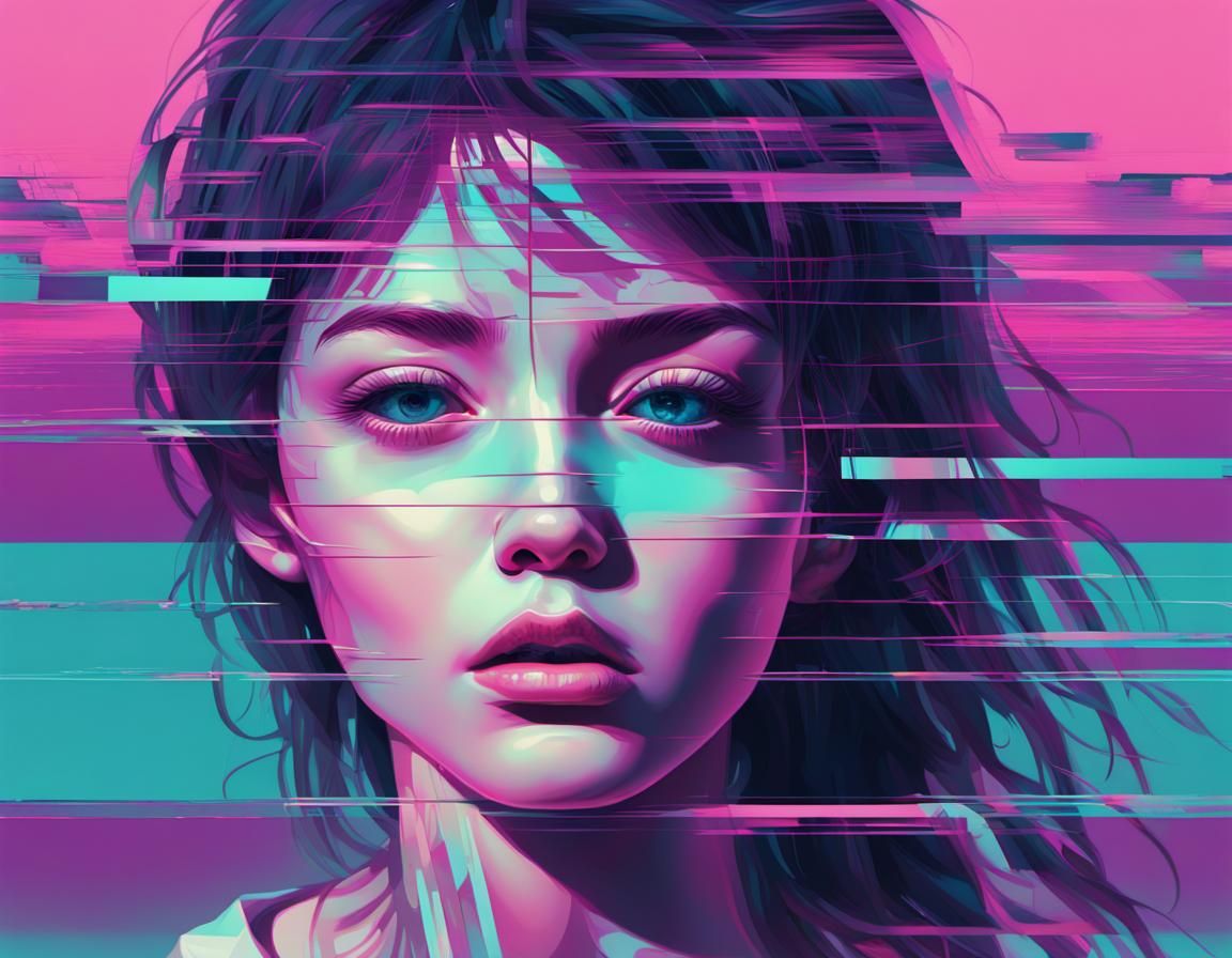 Glitch Art  by @Hrav