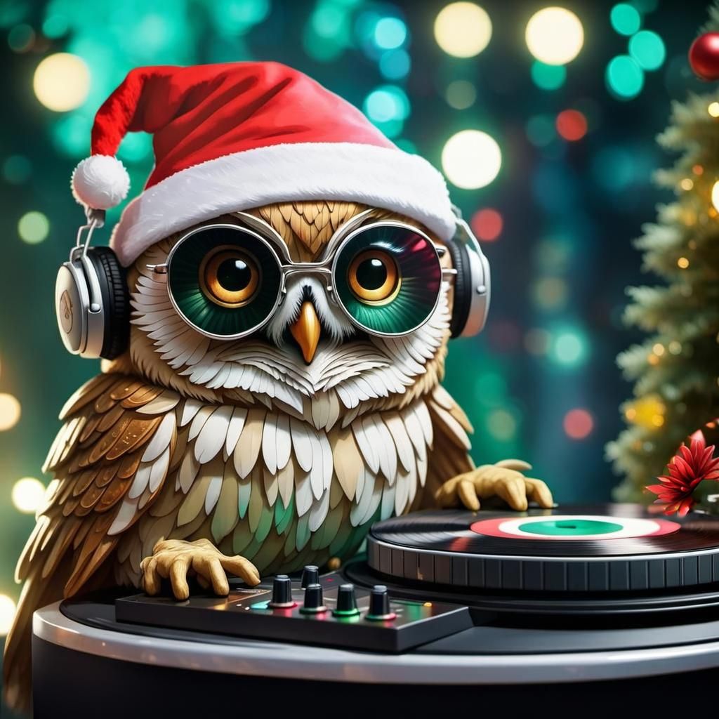 DJ Hootmaster  by @Camellia Lane