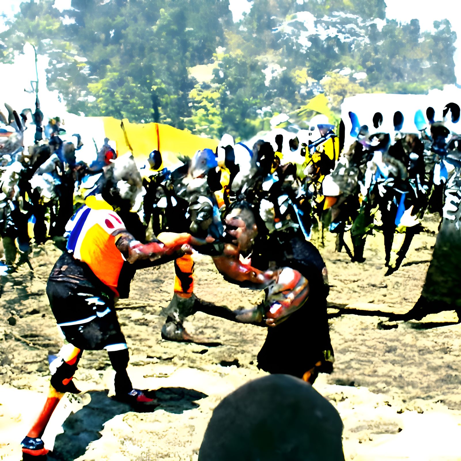 Clash between warriors