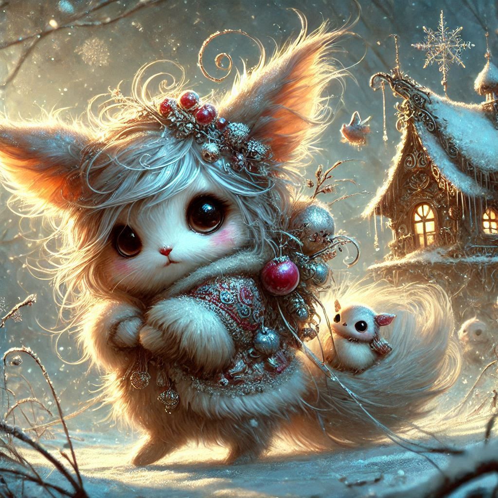 adorable fairy-tale fantasy creature portrait..