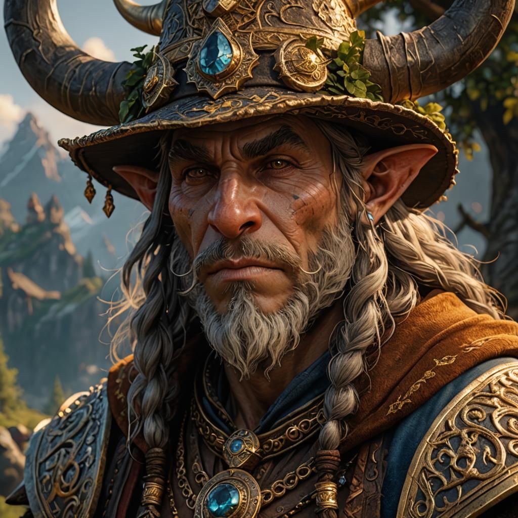 A Firbolg sorcerer  by @ErikChieftain