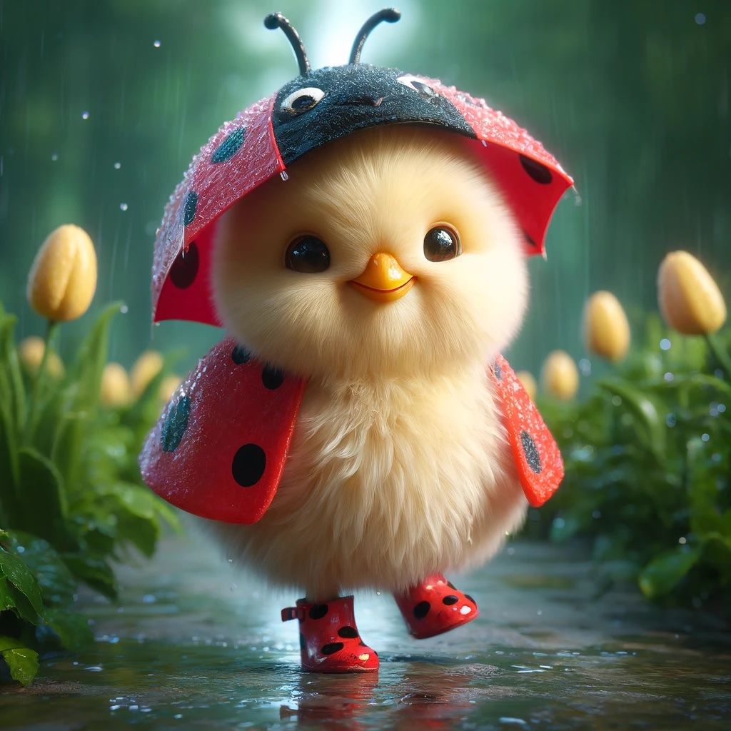 I am Chirping In The Rain  by @Daphsam