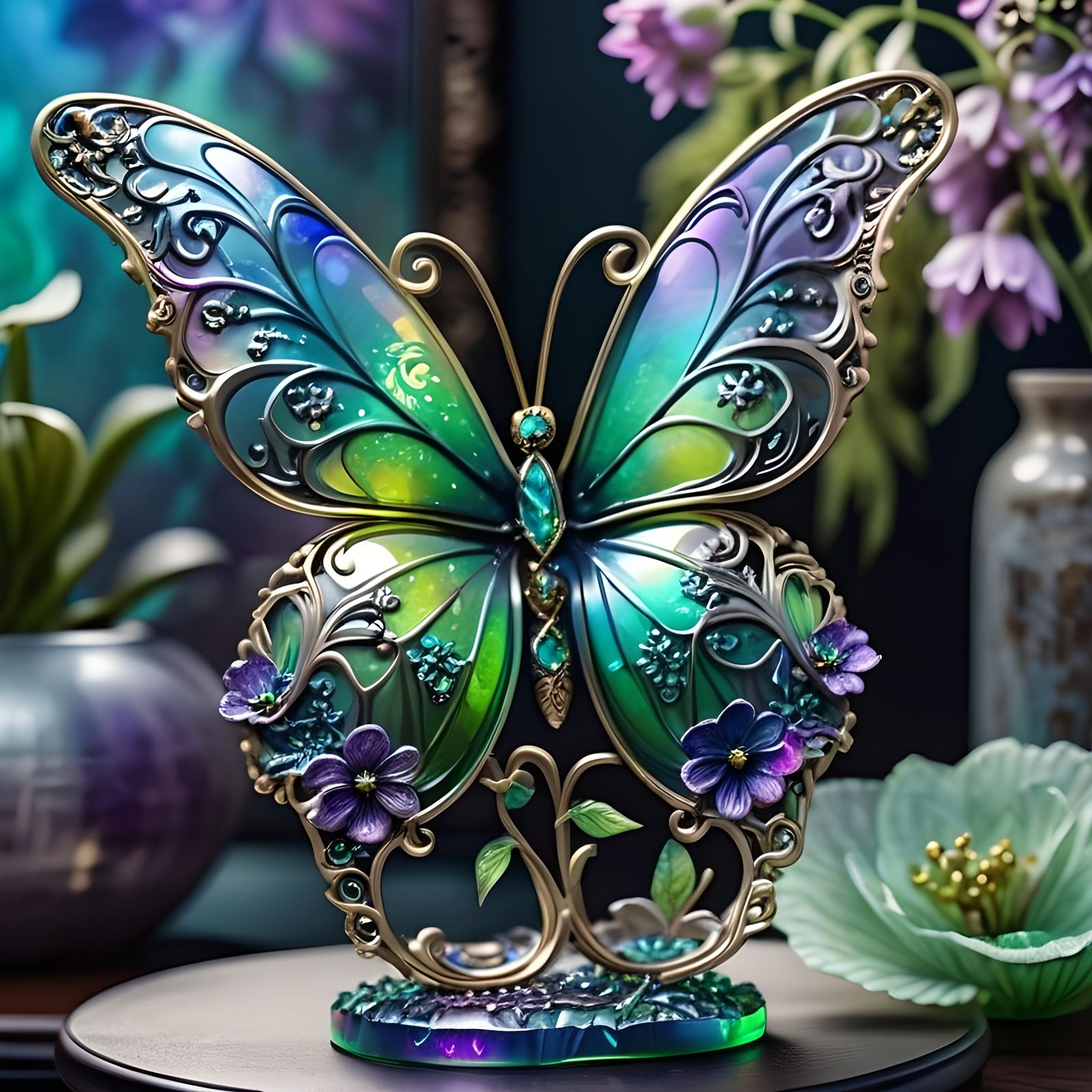Fluttering in Filigree