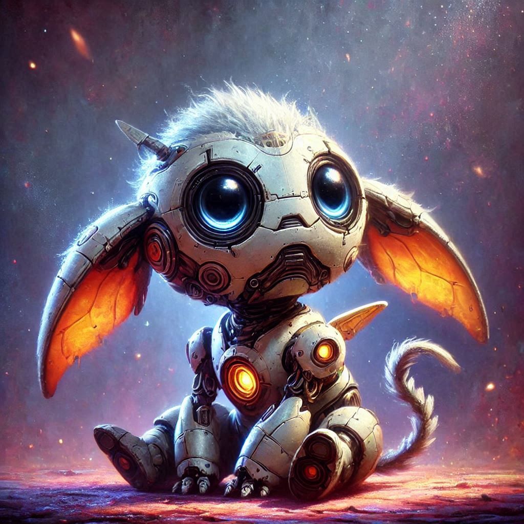 adorable fairy-tale fantasy creature portrait..