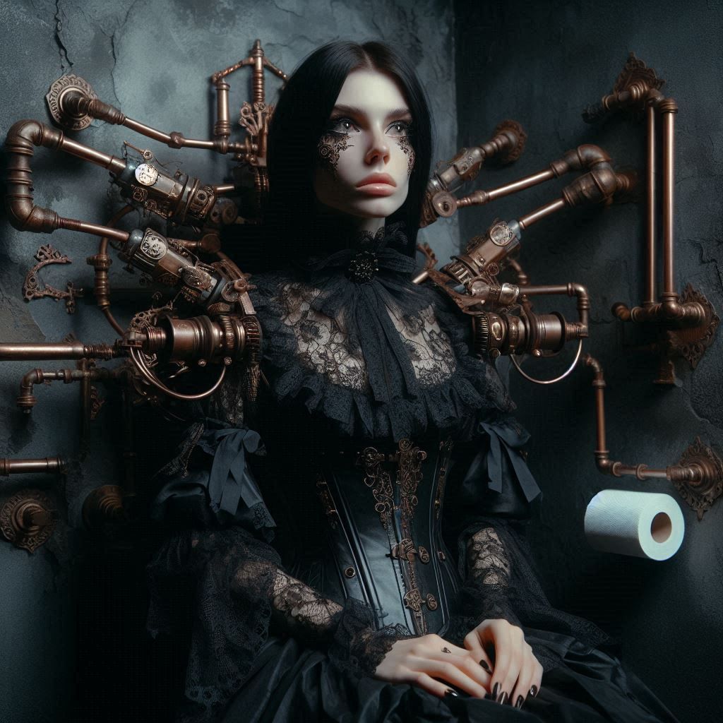 Victorian plumber style toilet