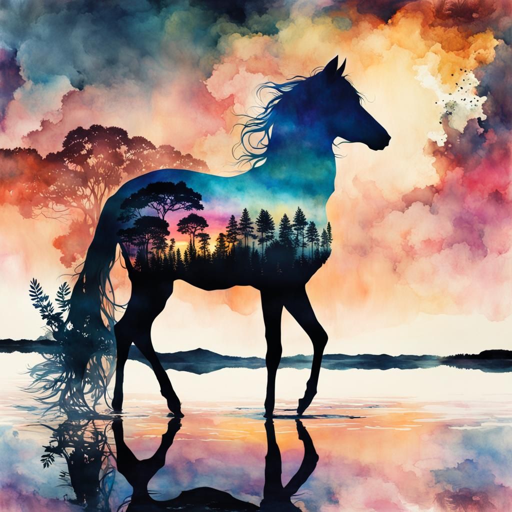 Forest horse  by @Laevos