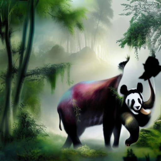 Panda Elephant