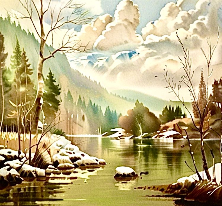 Watercolor landscape