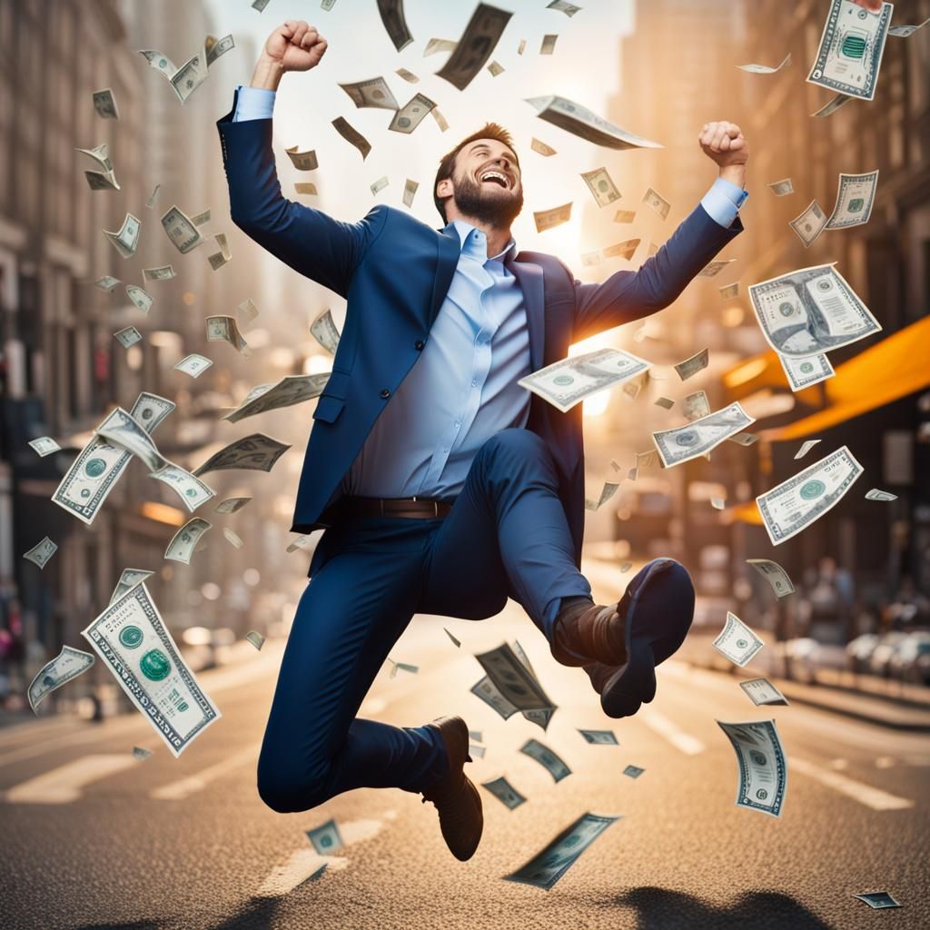 Luckiest Man Wins Millions AI Generated Artwork NightCafe Creator luckiest-man-wins-millions-ai-generated-artwork-nightcafe-creator
