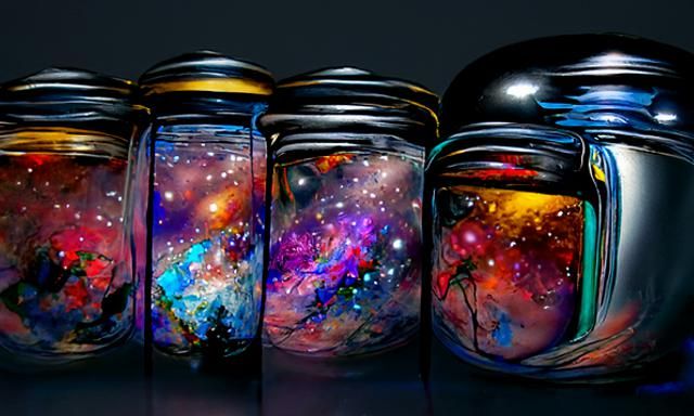 The cosmos trapped in a jar