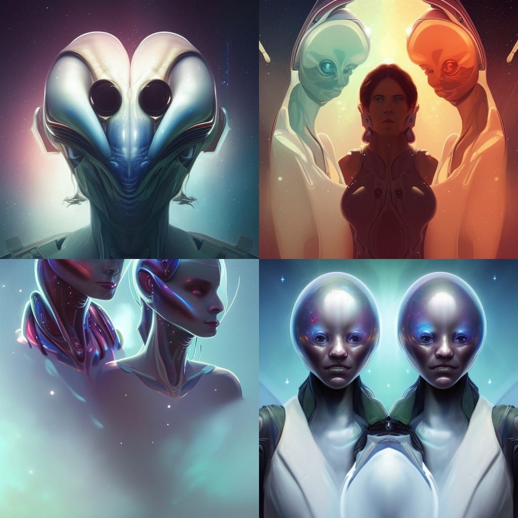 alien twins in space
