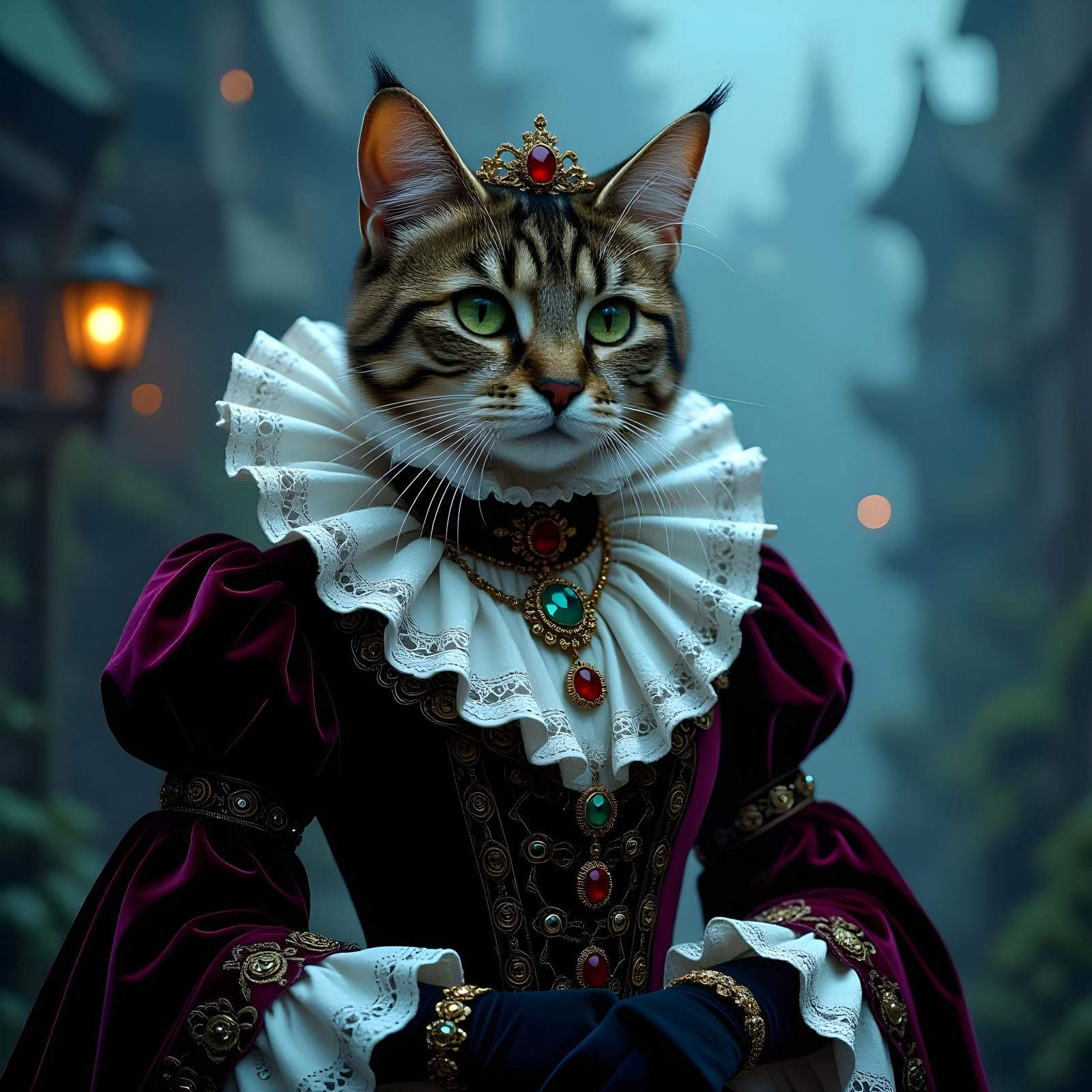 Victorian cat  by @JuhJuh