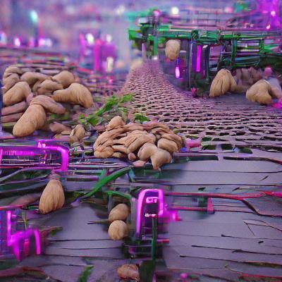 Cyberpunk Peanut farm 8K 3D