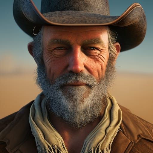 The Old Cowboy - AI Generated Artwork - NightCafe Creator