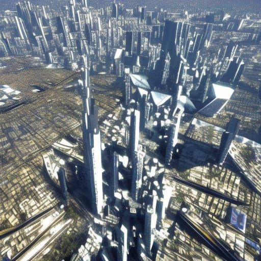 A flying city