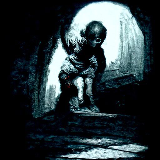 The child in the dark basement