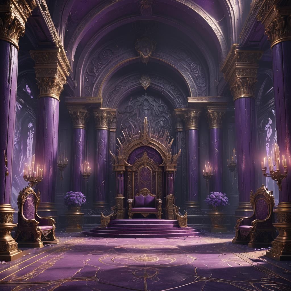 Purple throne room
