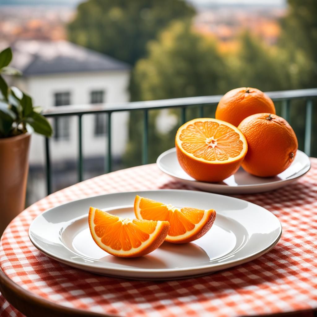 Oranges with a view.