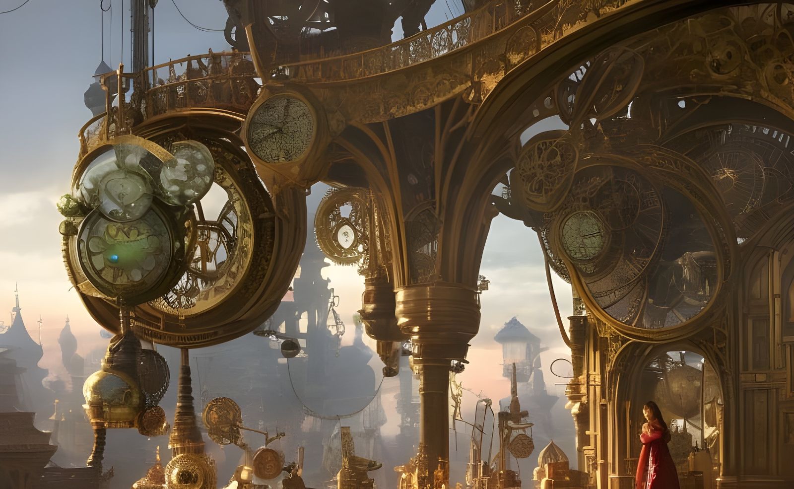 Clockwork City AI Generated Artwork NightCafe Creator