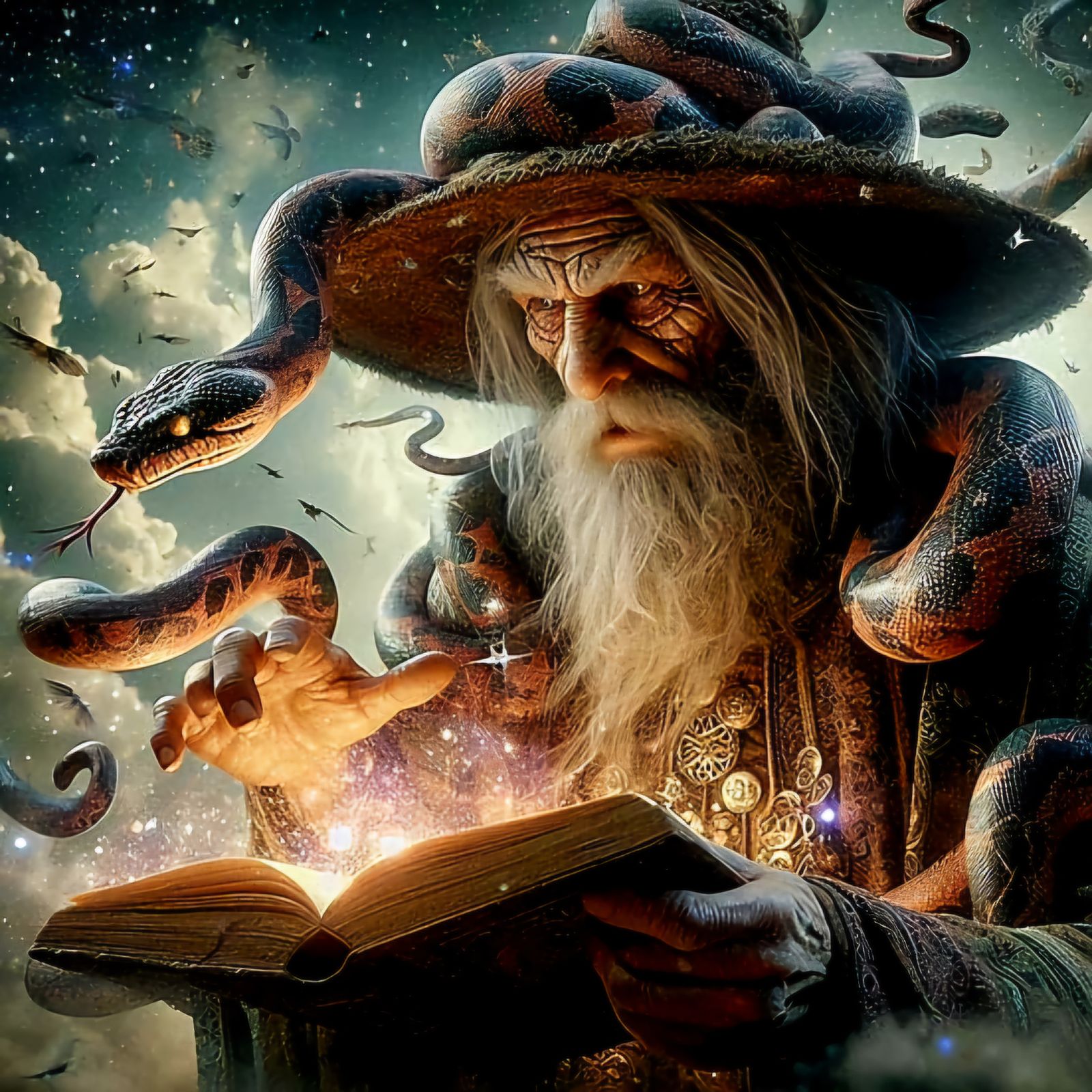 Looking for "snake-be-gone" spell