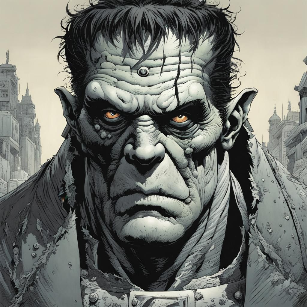Frankenstein's monster by Kim Jung Gi