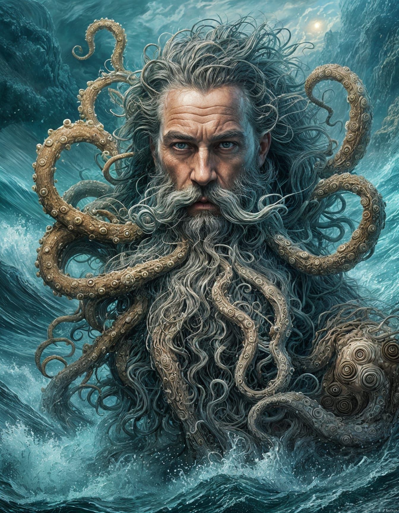 Poseidon beard  by @Roswarcus