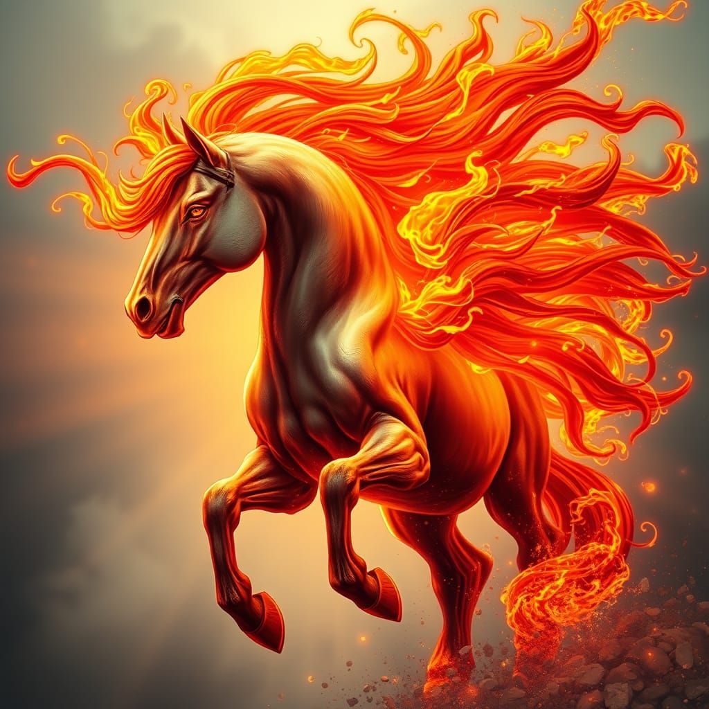 Fiery horse