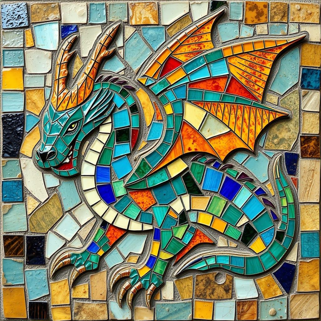 Tile dragon   by @Sithharley