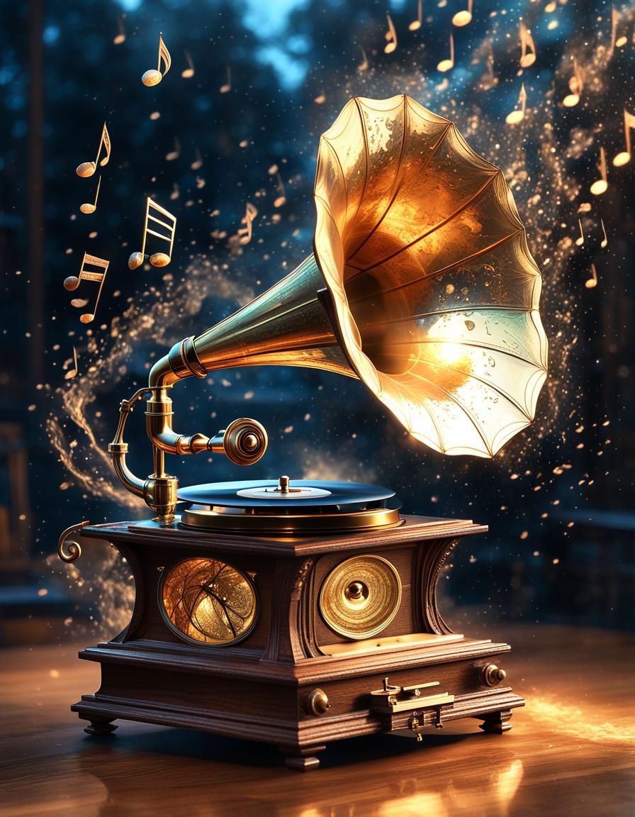 Vintage Sound Waves  by @InkBeam