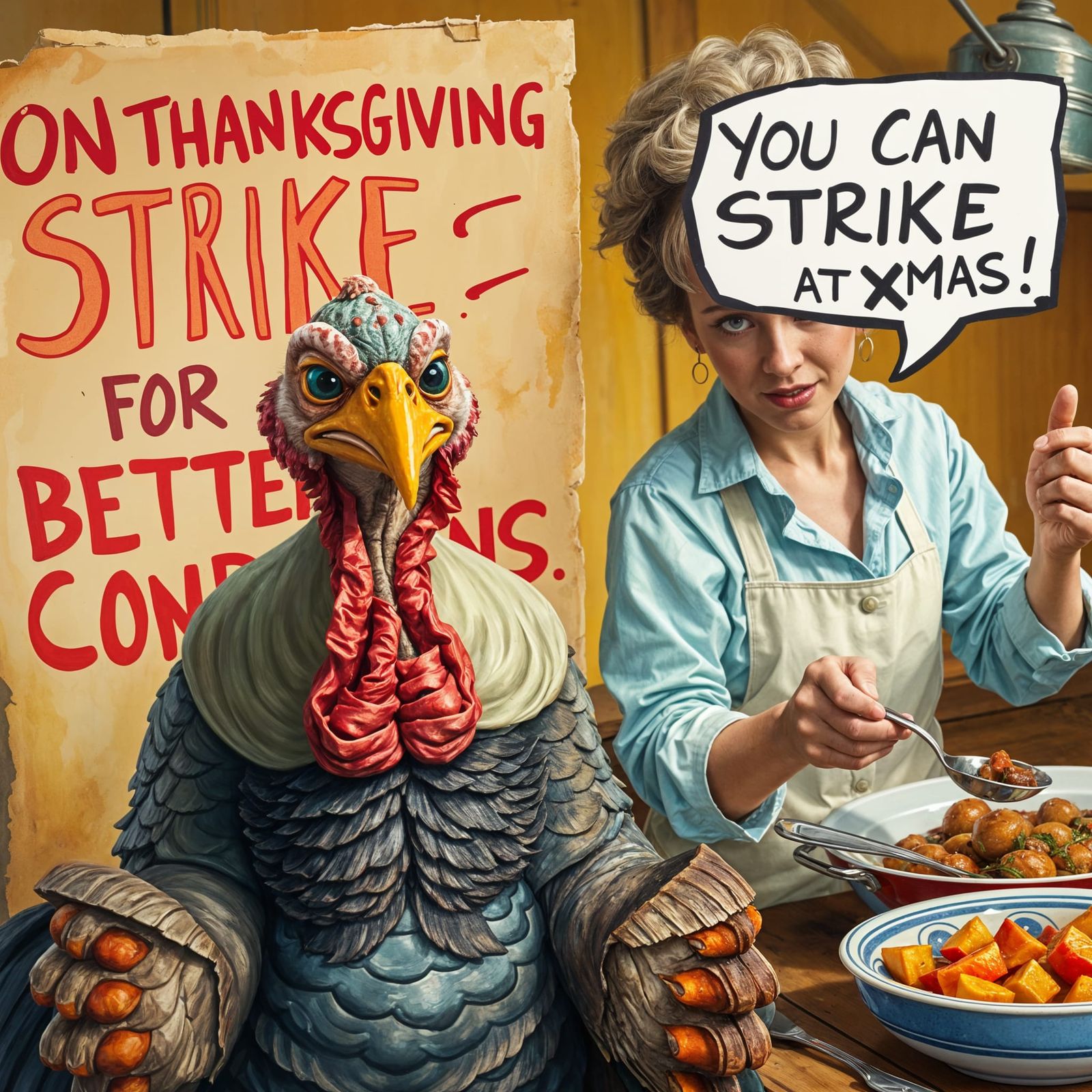 When your turkey does not agree with you.  by @Hannah