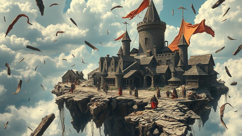 Chaos on a floating island