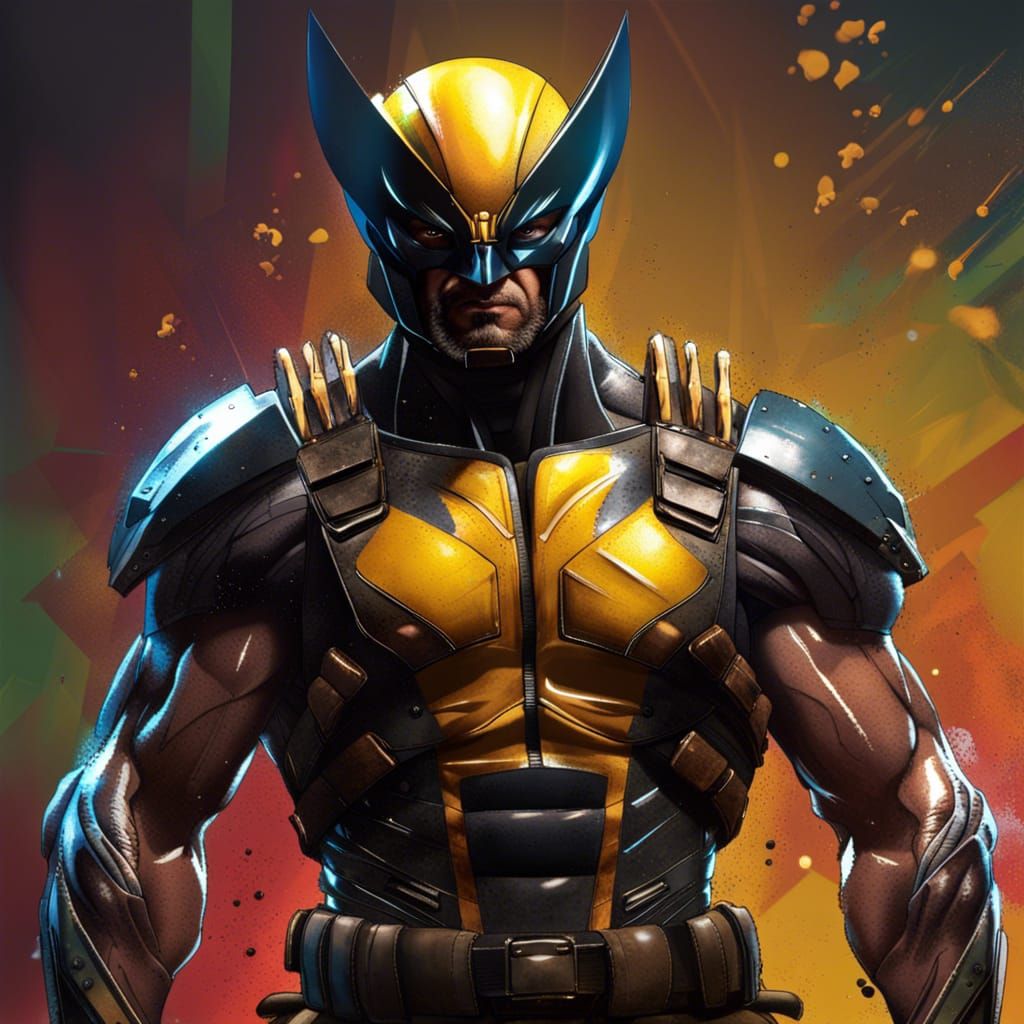 Wolverine Wearing Tactical Armor - Ai Generated Artwork - Nightcafe Creator