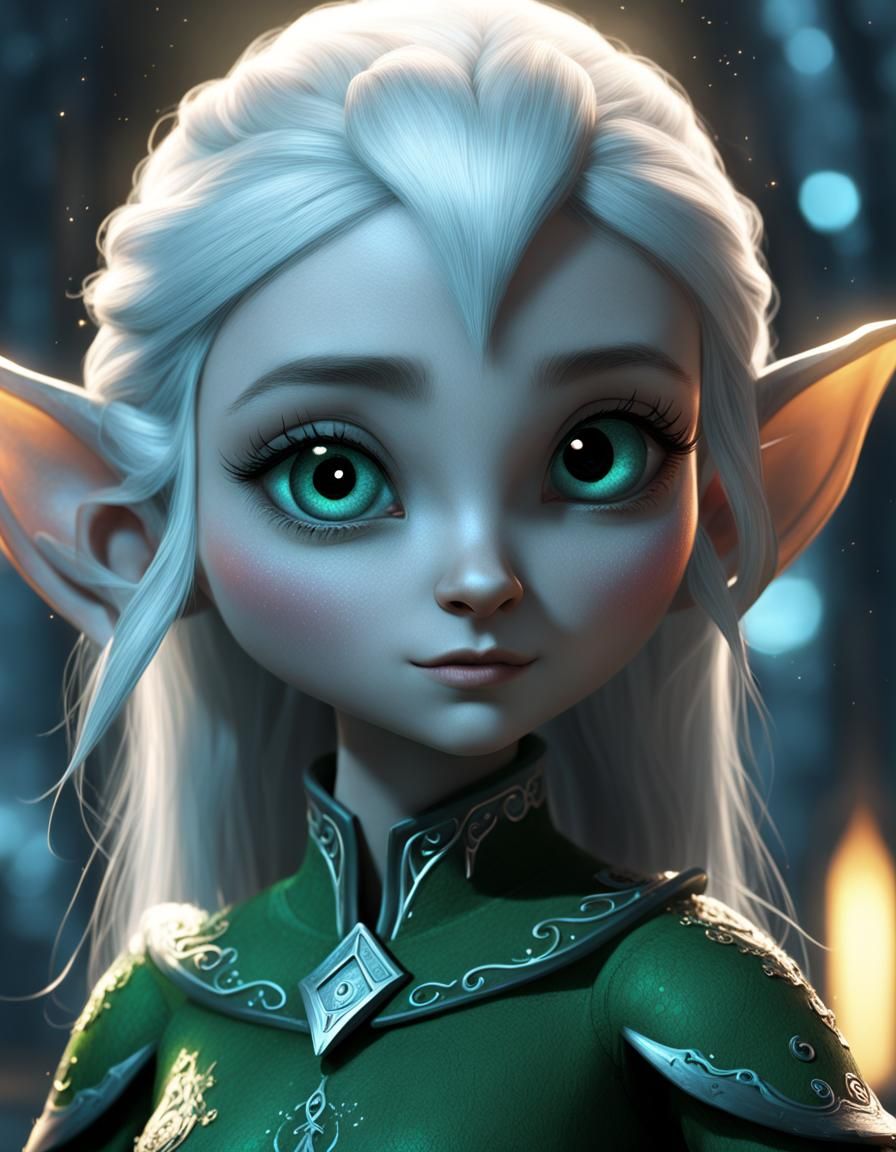 Cute Female Elf - AI Generated Artwork - NightCafe Creator
