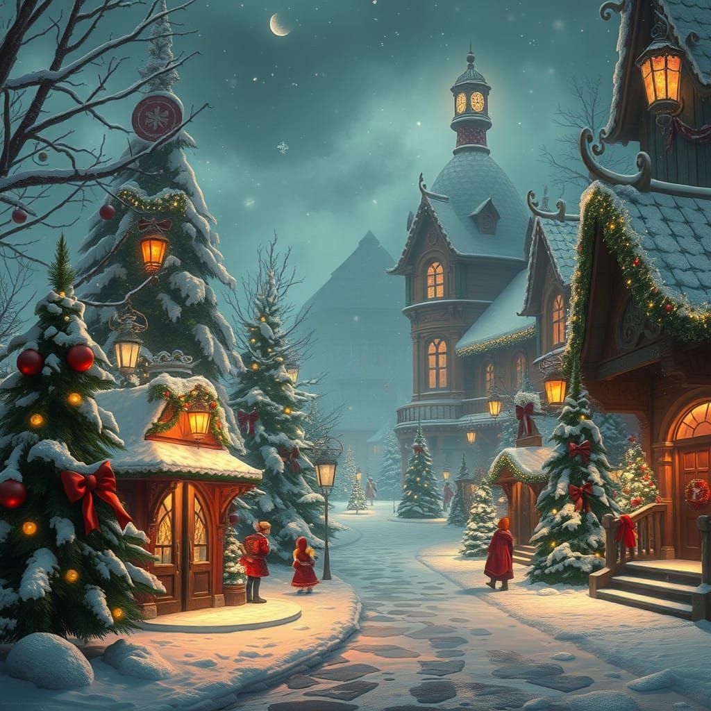 Christmas Village  by @Olena the Beautiful