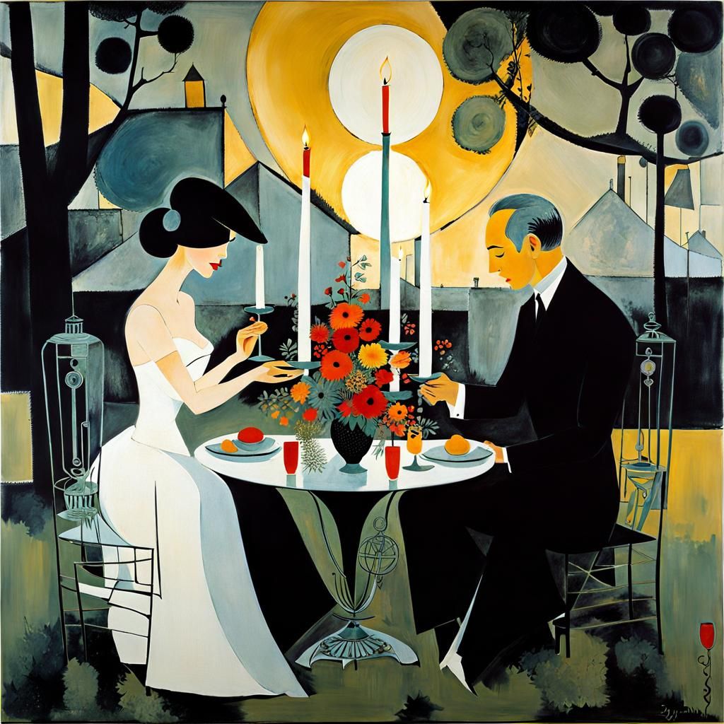 Dinner under (honey)moon  by @Dayana