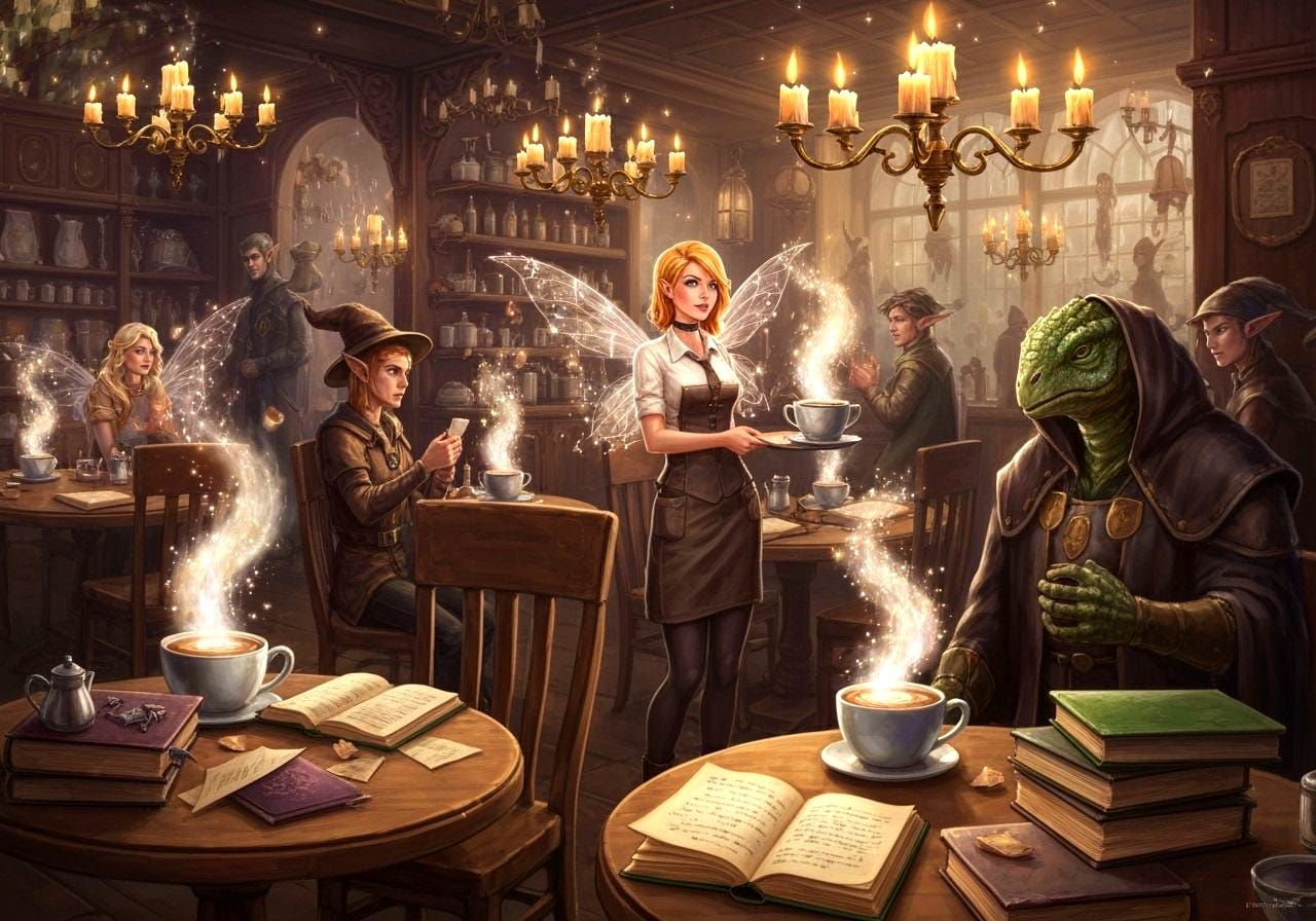 Welcome to Cafe Magic! Have a seat  by @forge4ward