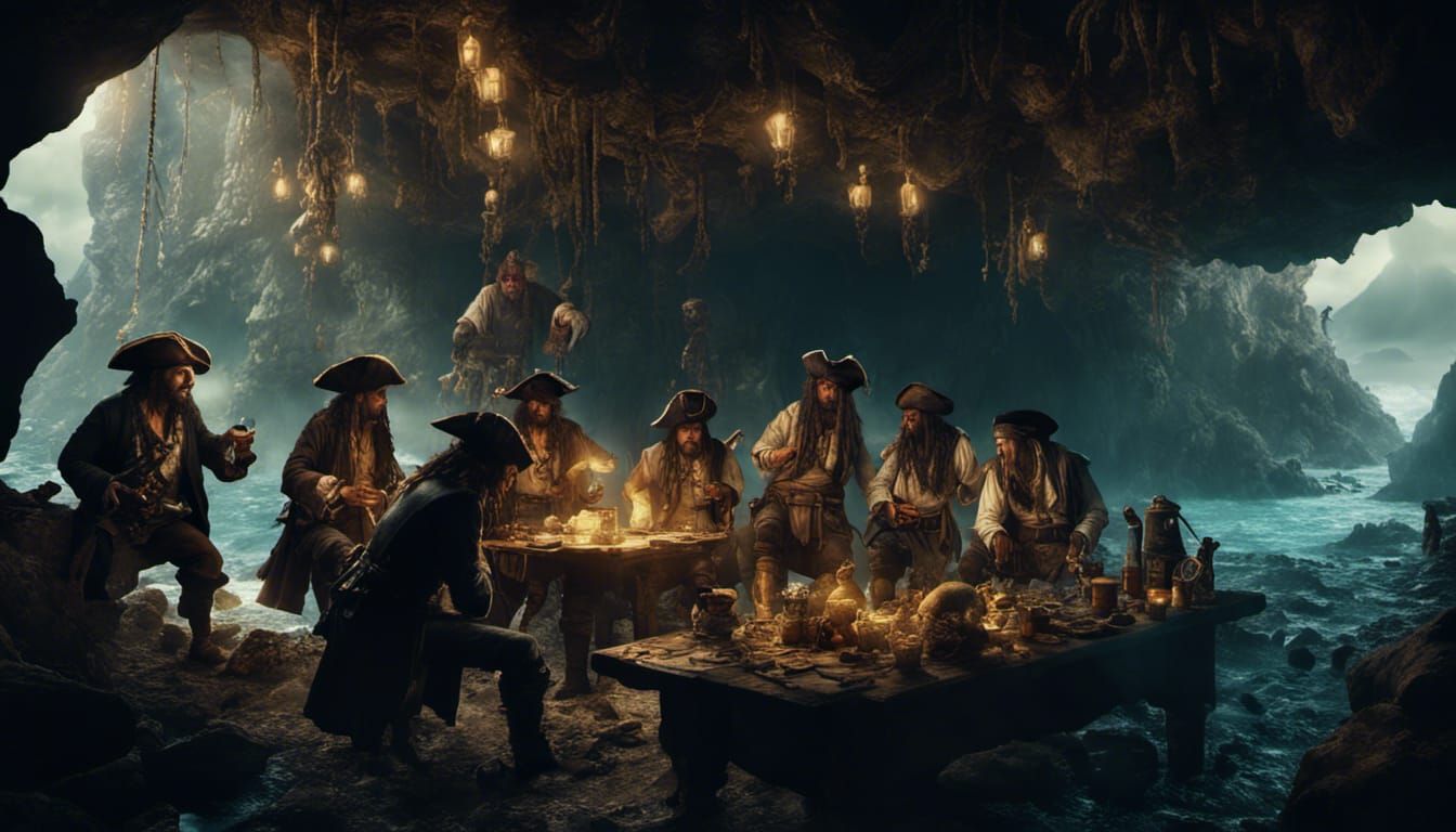 Dividing the Plunder in Pirate's Cave  by @The Wizards Rainbow