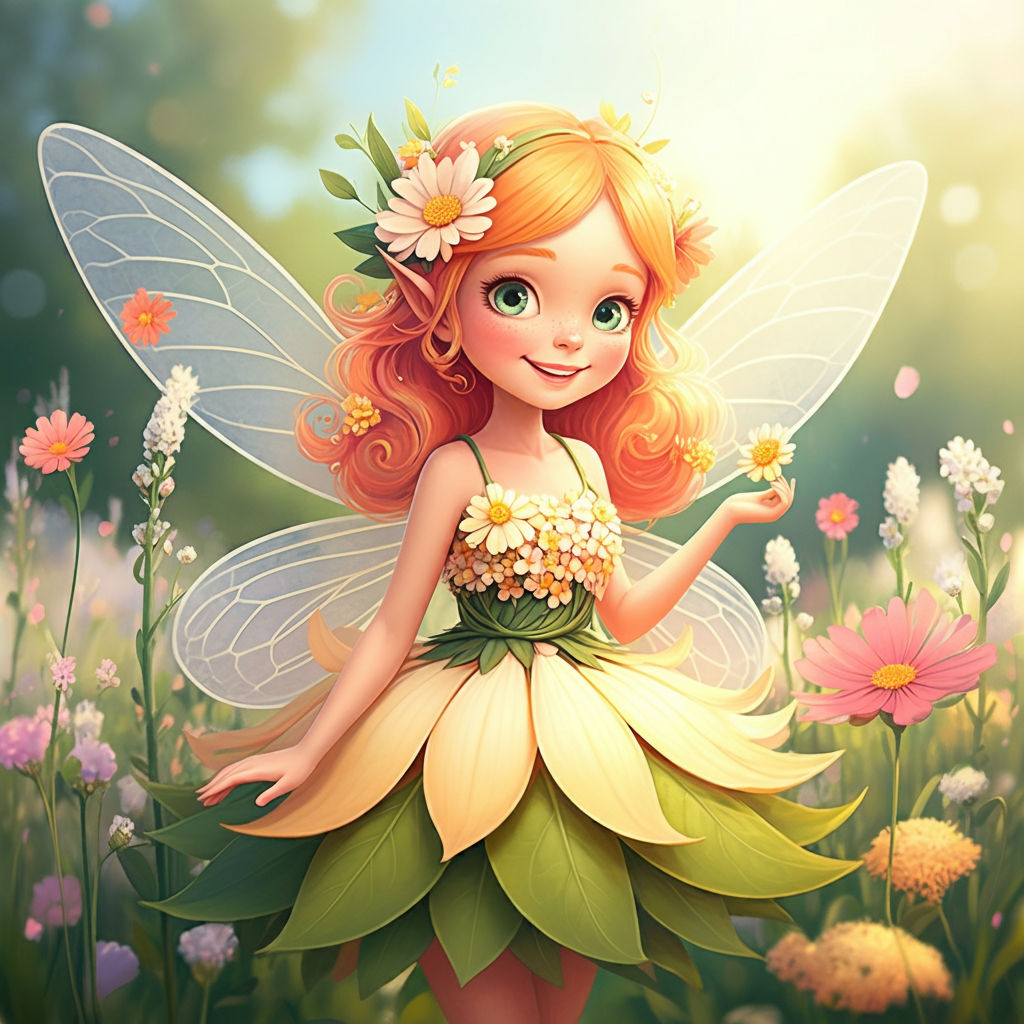 A happy garden fairy!