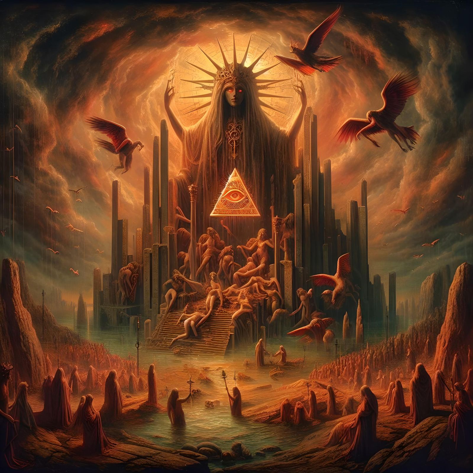 Mystery, Babylon the Great, the Mother of Harlots and Abomin...