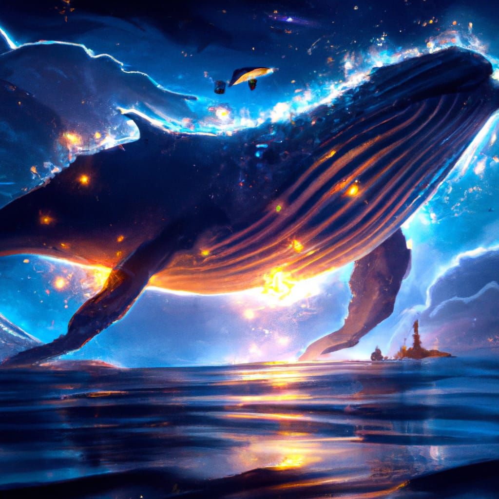 Humpback Whale - AI Generated Artwork - NightCafe Creator