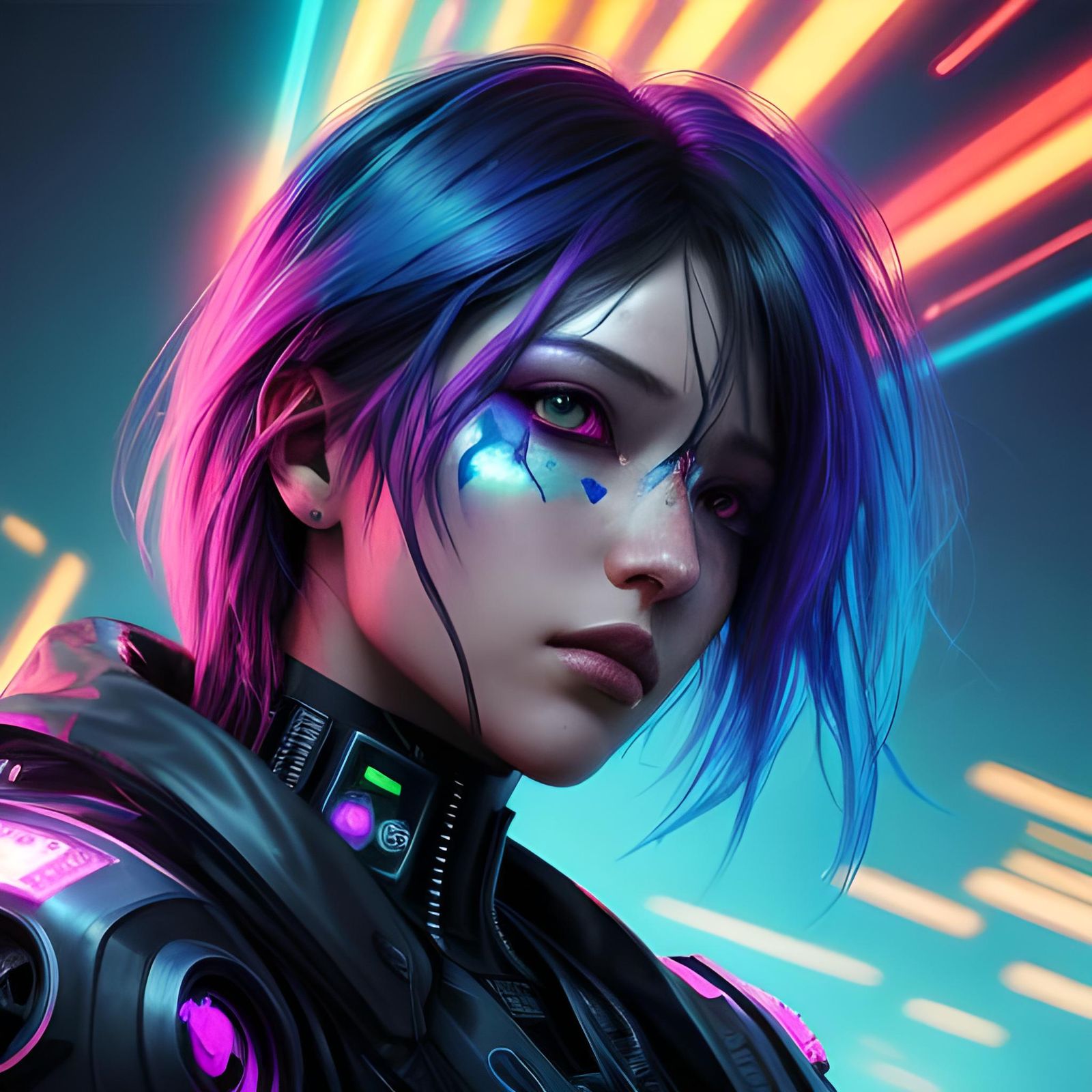 female cyberpunk