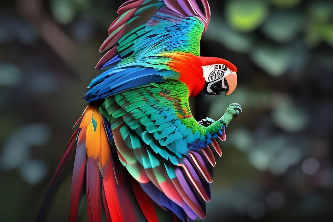 A multicolor parrot - AI Generated Artwork - NightCafe Creator