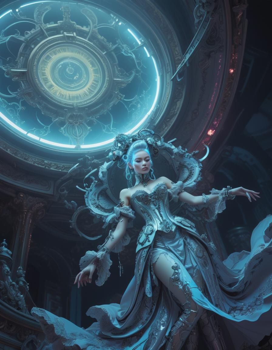 Cosmic Nomad: Desert Wanderer in Sci-Fi Universe