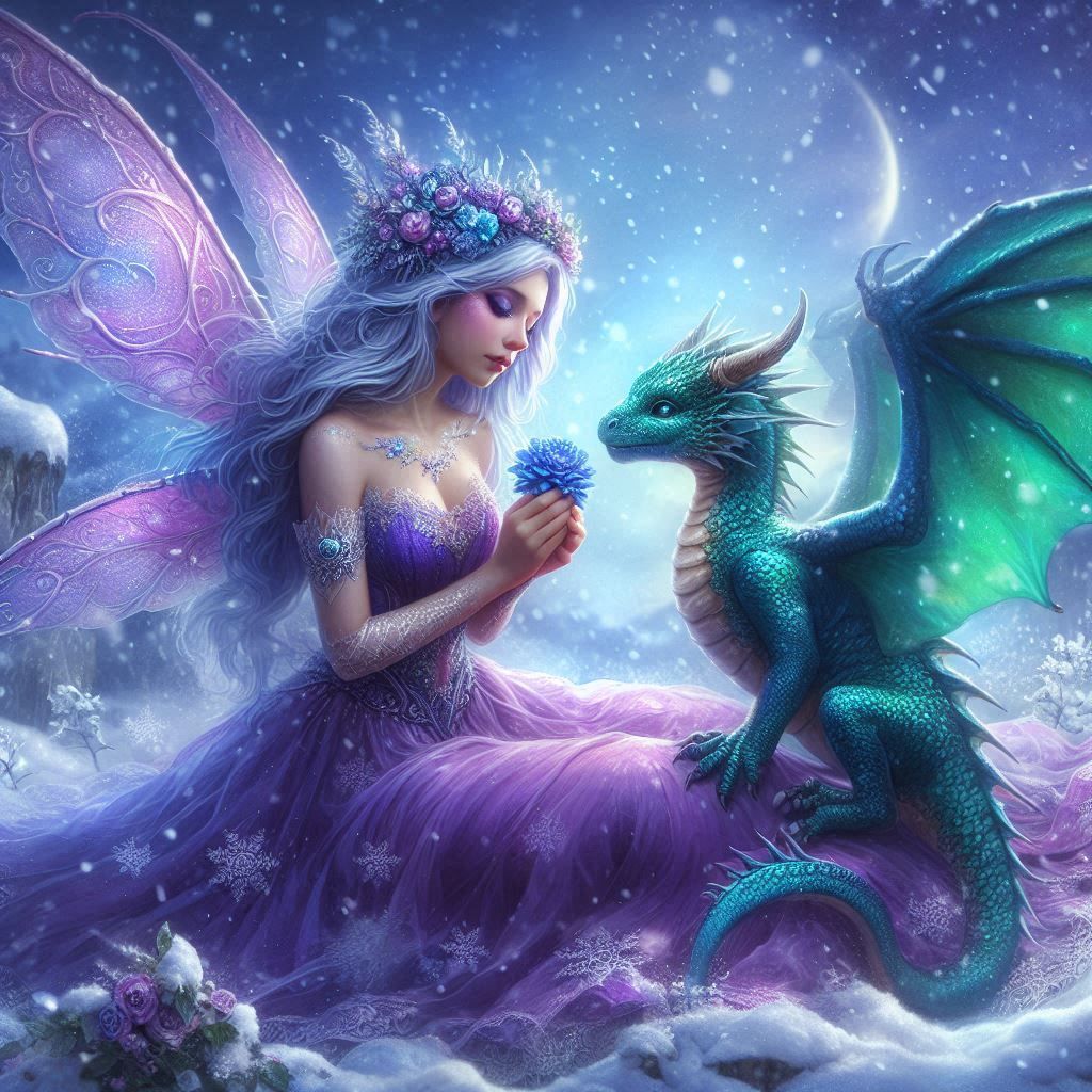 fairy and baby dragon