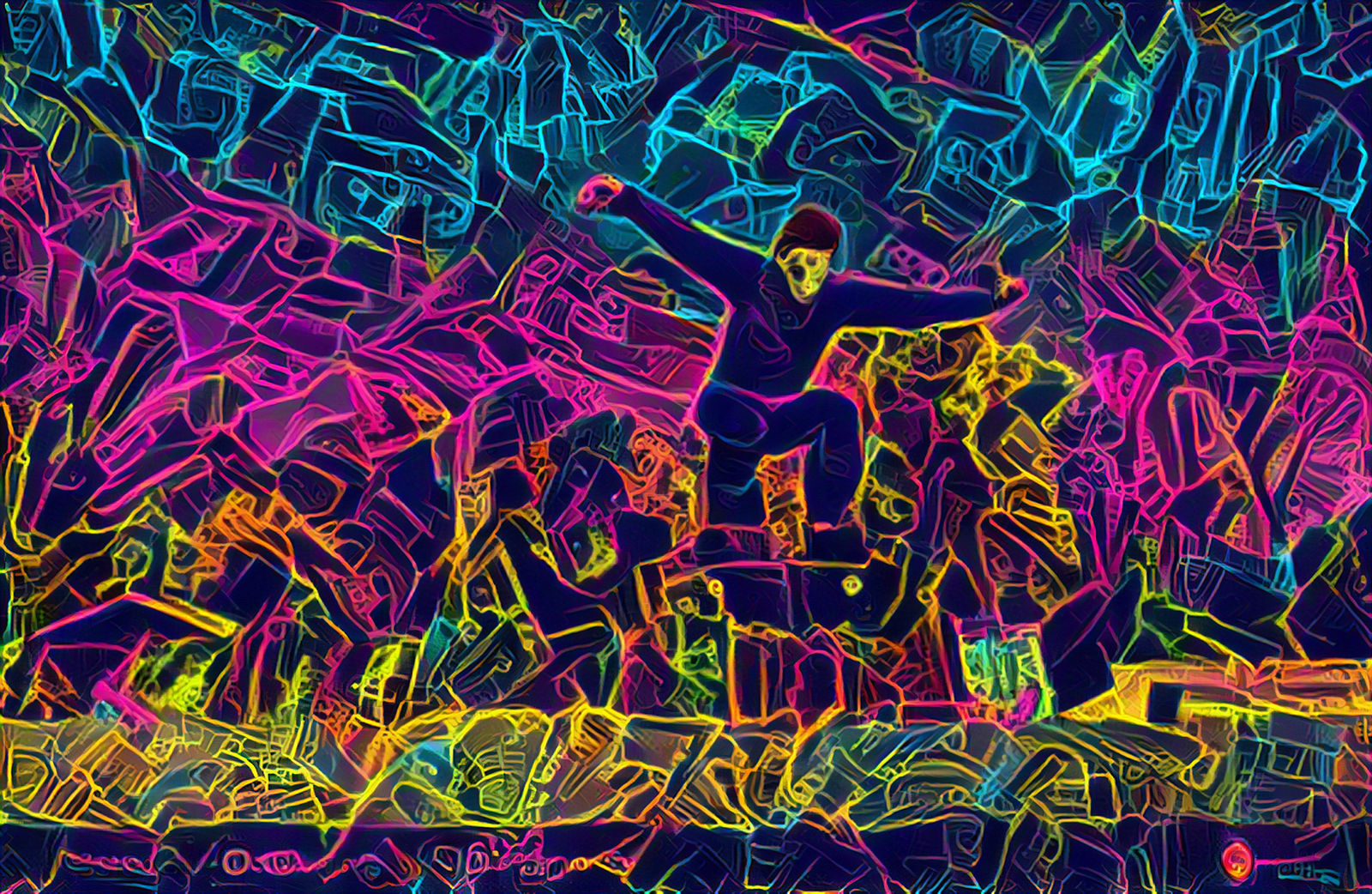 Mike skate colorful