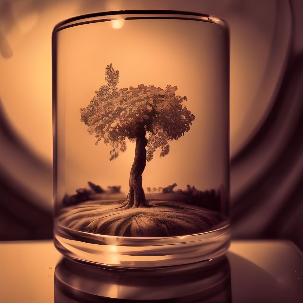 Tree in glass III AI Generated Artwork NightCafe Creator